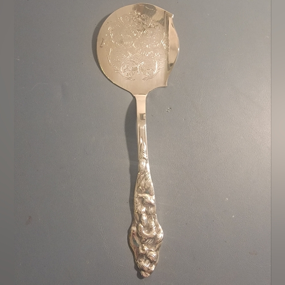 Vintage Raimond ITALY Silverplate Server Tomato Pancake Cranberry flatware - Picture 2 of 5